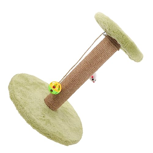 INOOMP Kratzbaum für Katzen aus Sisal bequemer Kätzchenkratzer Kratzunterlage für Katzen Katze kratzmatte katzenkratzmatte Katzentürme Spielzeuge Bodenkratzbaum süßer Katzenkratzer klein von INOOMP