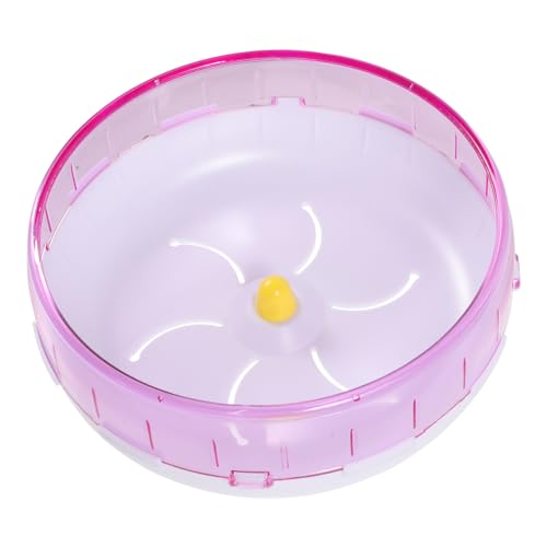 INOOMP Laufrad für Hamster Tierkäfigzubehör Hamster-Accessoire Hamster Spielzeug hamsterspielzeug lautloses Rattenrad kleines Chinchillarad Stumm Läufer Rennmaus Sportwaren Scrollrad Rosa von INOOMP