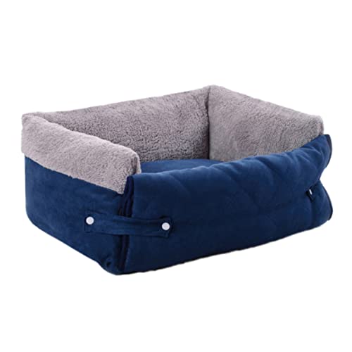 INOOMP Multifunktionaler Haustier-Sofa Extra Großes Hundebett. Großes Hundebett Hundecouch Wasserdichtes Hundebett Haustierbetten Für Kleine Hunde Hundebett Für Zwinger Blue von INOOMP