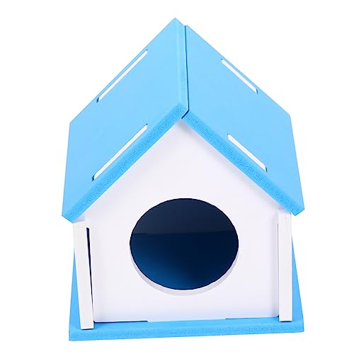 INOOMP Nasenhaartrimmer Hamster käfig Hamster cage Easy putz hamsterkäfig holzhaus Hamsterbett Versteck für Hamster Spielhaus Spielzeug Haustier Holzhütte Unterschlupf für Hamster hölzern von INOOMP