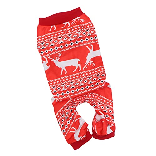 INOOMP Party-Hundetuch warme Hundekleidung Winter-Hunde-Hoodie Weihnachts hundepullover Dog Christmas Costume Kleider Hund Weihnachtstuch Partykleidung für Haustiere Halloween rot von INOOMP