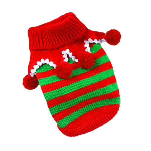 INOOMP Partykleidung für Haustiere Welpen-Outfits Hund Weihnachtstuch Welpenkostüme Haustierkleidung Strickpullover Weihnachtspullover Hundekleidung Party-Hundetuch Bichon Strickwaren von INOOMP