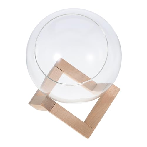 INOOMP Pflanzen Terrarium Vasen Pflanzen Große Töpfe Sukkulenten Pflanzgefäße Glas Landschaftsbau Flasche Mini Terrarium Glasterrarium Hamster Hamster Badezimmer Holz von INOOMP