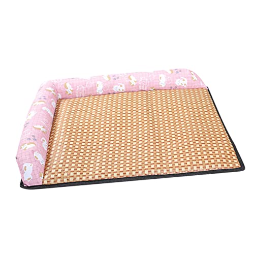 INOOMP Hund Sommermatte Kühlkissen für Haustiere kühlmatte für welpen petg haustierbett pet Bed schlafmatte Haustier-Sommermatte Sommer kühlmatte der Hund Sommer pad Kopfkissen Rosa von INOOMP