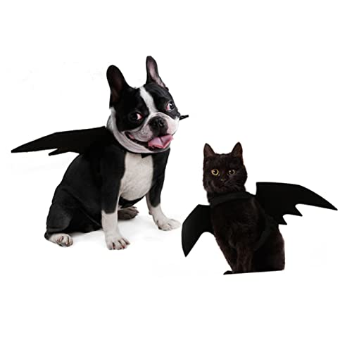 INOOMP Stützfledermausflügel Katze Fledermaus Flügel Kostüm Hundebekleidung Halloween Hund Fledermaus Katzenkostüm Hund Halloween-flügel Weihnachtskostüm Für Hunde Welpen-Halloween-kostüm von INOOMP