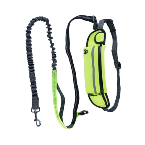 INOOMP Trainingsleine für Hunde freisprechanlage freilaufgehege Running Belt hundezubehör Hundeleine zum Joggen Kettenblatt Taillentasche Leine Hundetraining führen Hände Leinen Seil von INOOMP