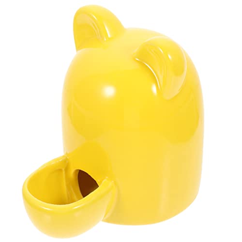 INOOMP Trinkbrunnen Futterhäuschen Für Kaninchen Frettchen Wassernapf Hamsterfutter Meerschweinchen Gerichte Hasen-Accessoires Vogelschale Tränke Wasserflaschenhalter Keramik Haustier von INOOMP