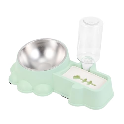 INOOMP Trinkbrunnen Spielzeug-Haustiere Lebensmittelbehälter aus Edelstahl pet Feeder pet Food Container wasserflasche Behälter für Hundefutter Wasserbehälter hundefutterspender Hündchen von INOOMP