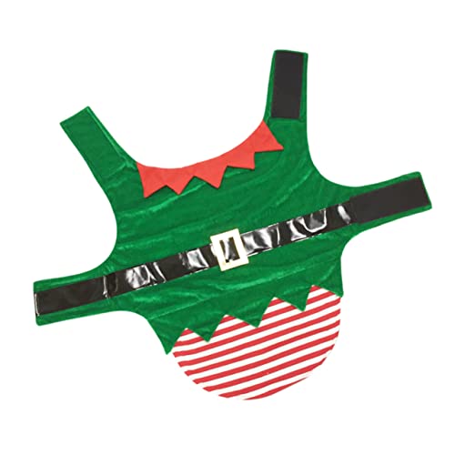 INOOMP Verwandlungskostüm für Haustiere hundeoutfit Weihnachten Hundekleidung Hundekleidung XL Welpenkleidung Haustier Elfenkostüm schöne Hundekleidung Haustier Hund Mantel Samt Green von INOOMP