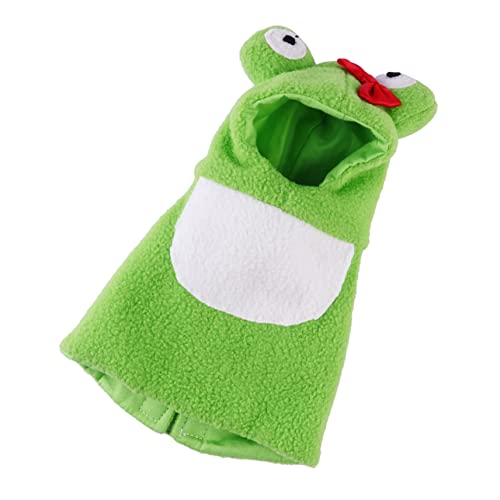 INOOMP Vogelkleidung Nymphensittich Christmas kostüm Hoodie geburtstagszig Parrot froschkostüm Spielzeug Kleider mit Hut der Vogel Mönchskleidung Haustier Vogel Papagei Polarfleece von INOOMP