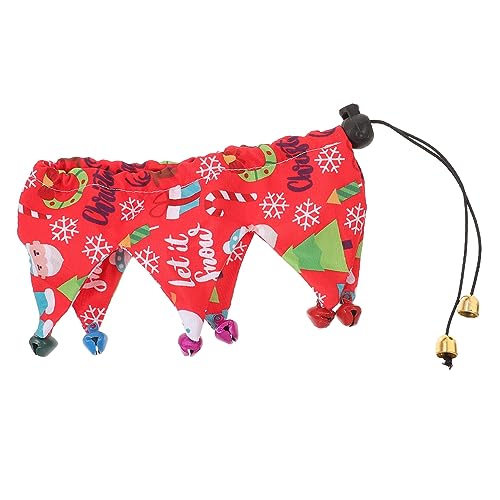 INOOMP Weihnachts Katzenschal Mädchen Santa Outfit Weihnachtsmann Kostüm Weihnachtshalskette Mädchen Katzenhalsbänder Katzenhalsband Kätzchenhalsbänder Katzendekoration von INOOMP