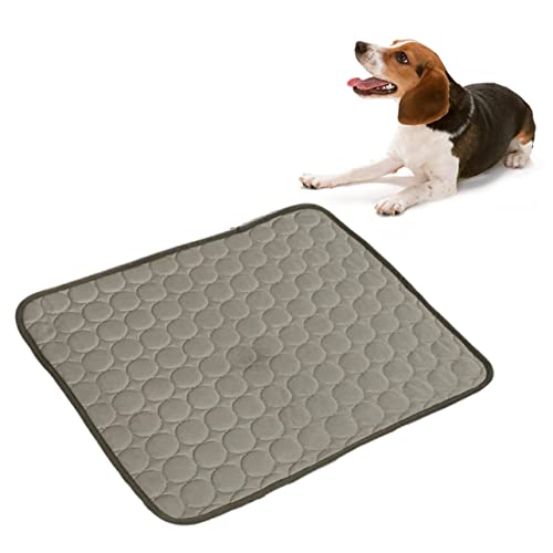 INOOMP Kühlende Hundedecke Für Hunde Und Katzen Selbstkühlendes Haustierbett Aus Seidenmaterial Sommerdecke Kaffee Für Optimale Erfrischung Im Sommer von INOOMP