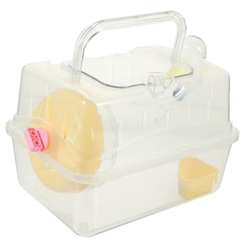 Kleintier Transportbox für Hamster und Meerschweinchen Tragbarer Outdoor Käfig mit Belüftung für Reisen Camping und Ausflüge Komfortabel und Sicher für Haustier Kleintier Transportbox für Hamster und Meerschweinchen Tragbarer Outdoor Käfig mit Belüftung für Reisen Camping und Ausflüge Komfortabel und Sicher für Haustier von INOOMP