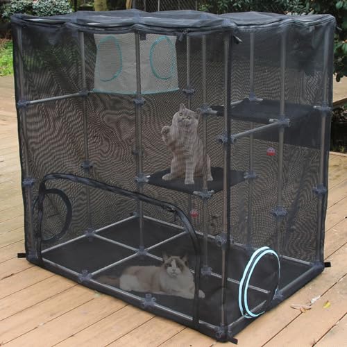 INTURN Catio Outdoor Katzengehege, Mega-Kit für Draußen und Drinnen (Mega Kit) von INTURN