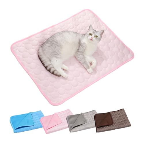 INUIYBU Pet Cool Mat, Coole Matte, Selbstkühlende Kissen, Langlebiges Haustierkühlbett, Waschbar Atmungsaktiv Kühlkissen Sommer Heißes Wetter, um das Eis im Sommer kühl zu halten von INUIYBU