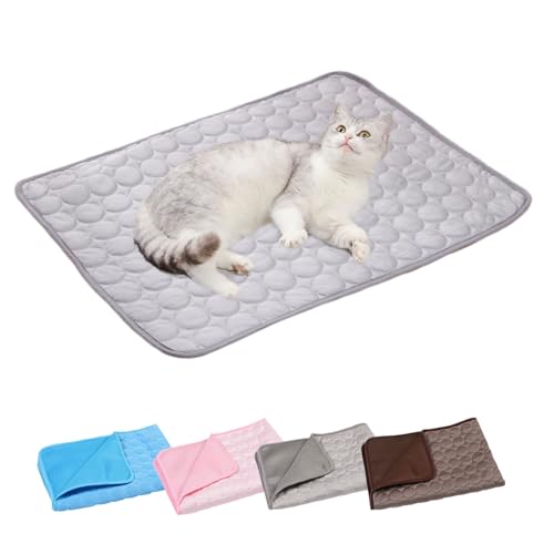 INUIYBU Pet Cool Mat, Coole Matte, Selbstkühlende Kissen, Langlebiges Haustierkühlbett, Waschbar Atmungsaktiv Kühlkissen Sommer Heißes Wetter, um das Eis im Sommer kühl zu halten von INUIYBU