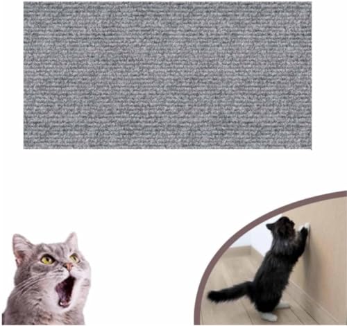 3PCS Cat Scratching Mat, Climbing Cat Scratcher, Trimmable Self-Adhesive Cat Couch and Furniture Protector (11.8in*3.28 Ft,D) von INXKED