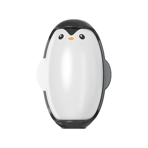 IOIUSKKU Katzenhaarentferner, Pinguin Rollenaufkleber für einfache Tierhaarentfernung, ABS, Chom Chom Tierhaarentferner, Kleidungsrolle, klebrig, Schwarz von IOIUSKKU