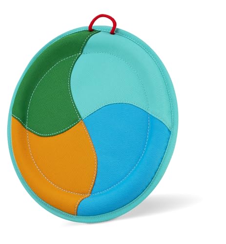 IPTPAS Dog Flying Disc Dog Flyer Toy for Apporch, Durable Nylon 24.1 cm Diameter with Soft and Thick Edges, Gentle on Teeth & Gums, Lightweight & Water Floating, Outdoor Play for All Breeds von IPTPAS