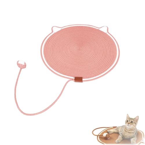 Scratching Pad, GroßEs Katzenbett, Katzenkratzpad Und Katzenspielzeug, NatüRliches Baumwollseil Katze Kratzpad, Neueste Kratzpad, Katze Hanf Seil Katze Kratzbrett von IRILXGAY