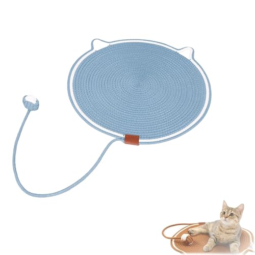 Scratching Pad, GroßEs Katzenbett, Katzenkratzpad Und Katzenspielzeug, NatüRliches Baumwollseil Katze Kratzpad, Neueste Kratzpad, Katze Hanf Seil Katze Kratzbrett von IRILXGAY