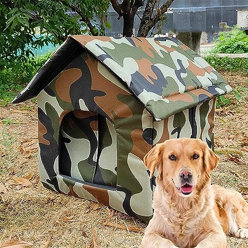 Beruhigendes Katzenbett Katzenhaus Für Den Außenbereich, Für Den Winter, Für Katzen Im Freien, Wetterfestes Katzenbett Für Den Außenbereich, Für Den Winter Im Katzenheim Haustierbett (Color : Grün, von IRYZE