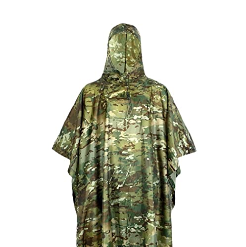 IRYZE Regenponcho Regenjacke Herren Camouflage Regenmantel Wasserdichter Regenmantel Herren Regenmantel Markise Poncho Regenmantel Regenmantel Regencape von IRYZE