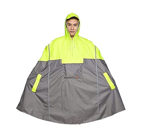 IRYZE Regenponcho Regenjacke Regenmäntel Fahrradjacke Für Männer Frauen Erwachsene Regenschutz Angeln Klettern Regenmantel Regenmantel Regencape (Color : Grün, Size : One size) von IRYZE