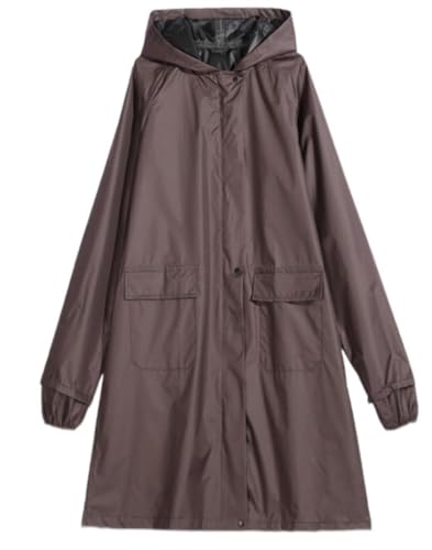 IRYZE Regenponcho Regenjacke Regenmantel Damen Herren Damen Regenmantel Atmungsaktiv Damen Langer Regenmantel Wasserdicht Regenmantel Regencape (Color : Rosa, Size : M) von IRYZE