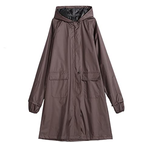 Regenponcho Regenjacke Regenmantel Outdoor-Reisen Wasserdichter Regenmantel Für Frauen Poncho Lange Regenbekleidung Regenmantel Regencape (Color : D, Size : M) von IRYZE