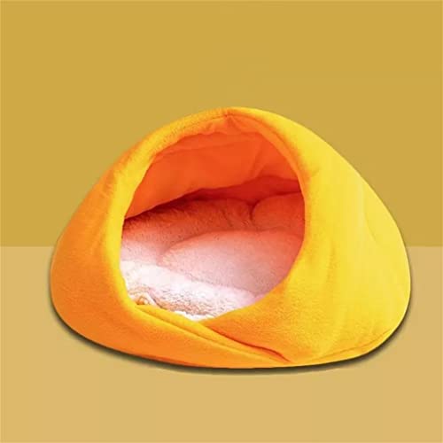 ISCBAFYX Cozy Pet Cave: Warmer Schlafsack für kleine bis mittelgroße Katzen und Welpen - Weiches Hundebetthaus mit Matte für Katzenbett von ISCBAFYX