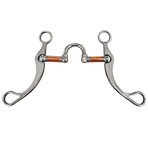 ISTOVO Snaffle Bits aus Edelstahl Western Snaffle Bits für Mundtraining Bits mit Kupferanschluss von ISTOVO