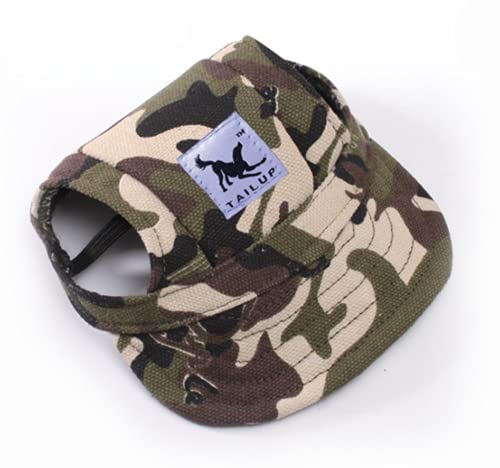 Baseballmütze Kleine Hunde Hundecap mit Ohrlöchern Basecap Sommer Baseballkappe Verstellbar Hundehut Welpen Hundemütze Sport Kappe Sonnenschutz Sonnenhut Katze Mütze Haustier Cap Outdoor von ITODA