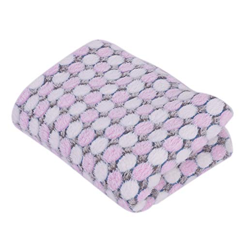 ITODA Schlafdecke Flanell Hundedecke Katzendecke Ultraweiche Decke für Welpen Hunde Katze Haustiere Fleecedecke Waschbare Zuhause Reise Haustierdecke Rosa Kissen Unterlage für Auto Sofa Bett von ITODA