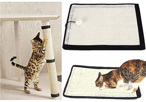 Kratzmatte Katzen Kratzbrett Sisal Katzenkratzbrett Sofa Eckkratzbrett Möbelschutz Kratzspielzeug Wandschutz Wandkratzbrett Kratzbretter Haustier Kratzteppich Kratzschutz für Möbel Zimmerecke Wand von ITODA