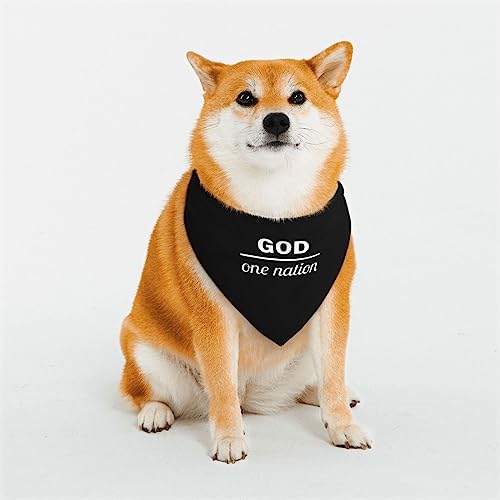 One Nation Under God Hunde-Bandanas, Haustier-Schal, strapazierfähiger Stoff für Katzen von IUBBKI