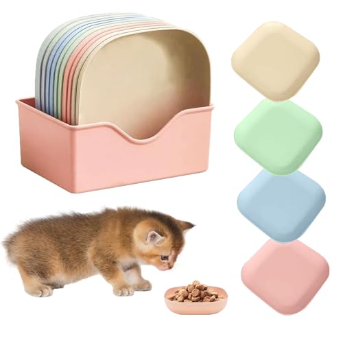 12pcs Flache Schale Für Kätzchen, Katzennapf Flach, Katzenschüssel Katzen, Katzenschüssel, Plastik Katzenfutter Napf Set, Bunt Katzenfutter Napfset, Buntes Katzen Näpfe Set 12pcs Flache Schale Für Kätzchen, Katzennapf Flach, Katzenschüssel Katzen, Katzenschüssel, Plastik Katzenfutter Napf Set, Bunt Katzenfutter Napfset, Buntes Katzen Näpfe Set von IUKUNNE