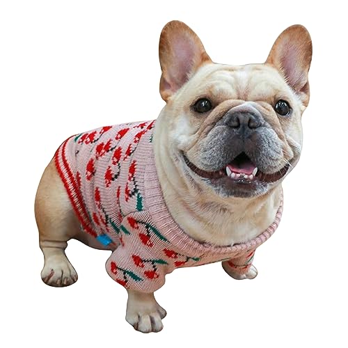 Hundepullover für den Winter, warm, für kleine Hunde, Rundhalsausschnitt, winddicht, Haustierkleidung, Kätzchen, Katze, Weihnachtspullover von IWOMA