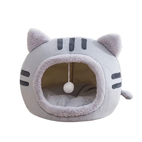 Schlafen warm im Winter Katzenbett kleine Matte Korb kleine Hundehütte Produkte Haustierzelt gemütliche Höhle Nest Indoor Warm von IWOMA