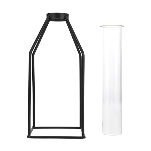 IWOWHERO 1set Geometrie Form Rack Glas Hydrokultur Vase Praktische Schmücken Desktop von IWOWHERO