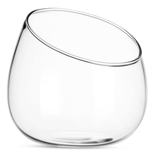 IWOWHERO Glasvase Terrarienschale Schale Vase Glasterrarien Für Pflanzen Pflanzgefäße Für Zimmerpflanzen Pflanztöpfe Glasdekor Dekorative Schale Bonbonschalen Herzstück Schale Transparent von IWOWHERO