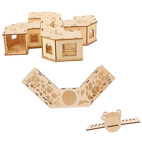 IWOWHERO Hamster Tunnel Labyrinth Spielzeug Mit Wippe Interaktives Haustier Labyrinth Für Hamster Meerschweinchen Und Andere Kleintiere Fördert Spiel Und Bewegung Ideal Für von IWOWHERO