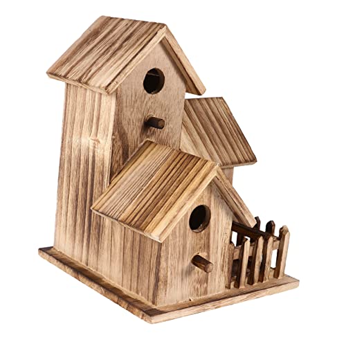 IWOWHERO Vogelhaus DIY Nistkasten Für Vögel Wetterfestes Design Rustikales Gartendekor Inklusive Montageset Geeignet Für Kleine Vögel Ideal Für Garten Und Balkon von IWOWHERO