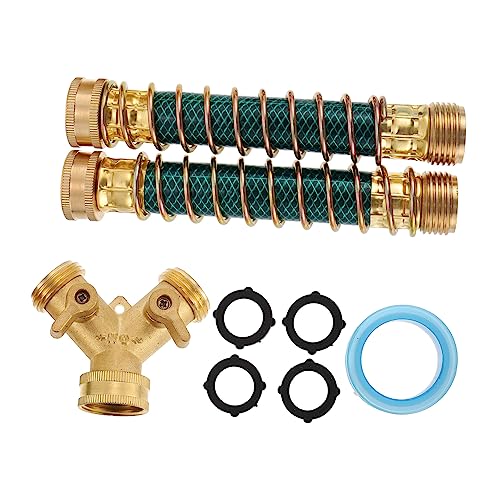 IWOWHERO Garten Schlauchverbinder Y Verteiler Set Outdoor Wasserhahn Adapter Für Gartenschläuche Robuster Schlauchanschluss Verteiler Ideal Für Gleichzeitige Bewässerung Langlebiges von IWOWHERO