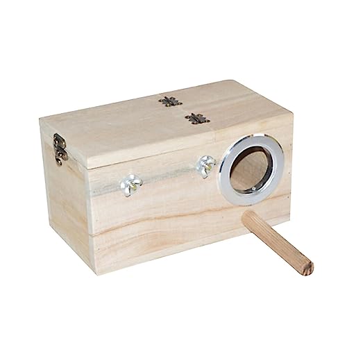 IWOWHERO Tigerfell-Vogelhaus Vogelhaus Outdoor-Sachen Vogelhalter Aus Holz Vogelnisthalter Vogelbeobachtungshalter Fenster Hölzern Nistkasten Schalensitz von IWOWHERO