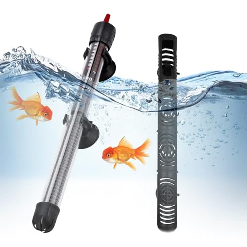 IXYHKB Aquarium Heizung, Heizstab Aquarium 300w 375L, Heizer Mit Saugnäpfen, Einstellbar Aquariumheizer, Aquarium Heizung Mit Thermostat Regelheizer Für Fischtanks Und Aquarium (20-34°c) von IXYHKB