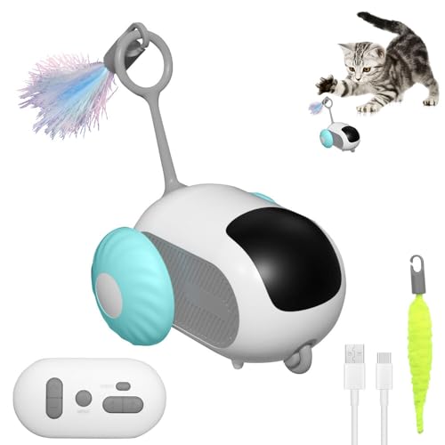IXYHKB Katzenspielzeug Elektrisch, Katzenspielzeug Selbstbeschäftigung, Interaktives Katzenspielzeug Selbstbeschäftigung, USB Wiederaufladbares Elektrisches Katzenspielzeug für Katzen von IXYHKB