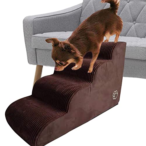 Haustiertreppe Katzentreppe Hundetreppe | Wasserdicht Abnehmbar Haustiertreppe Aus Hochdichtem Schaumstoff | Waschbar Indoor Katzenrampe Für Hochbett | Haustiertreppe Für Kleine Hunde & Katzen von Hongjingda