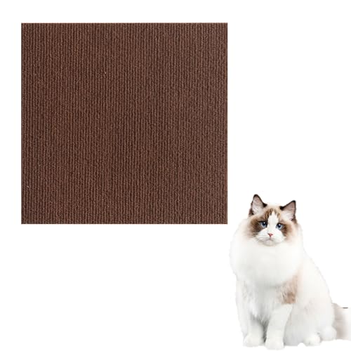 2 Pack Cat Scratch Mats 39.4”x11.8”, Asisumption Cat Scratching Mat, Cat Scratching Mat ,Trimmable Self-Adhesive Cat Couch Protector for Cat Wall Furniture,Couch Protection (11.8*39.4in,2 pcs* Brown) von IZKBNCOZZ