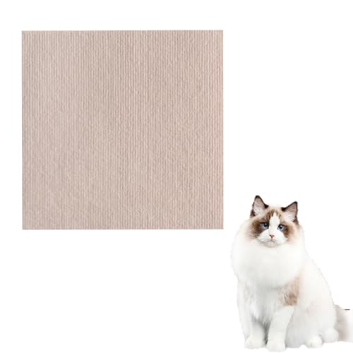 2 Pack Cat Scratch Mats 39.4”x11.8”, Asisumption Cat Scratching Mat, Cat Scratching Mat ,Trimmable Self-Adhesive Cat Couch Protector for Cat Wall Furniture,Couch Protection (23.6*39.4in,2 pcs* Khaki) von IZKBNCOZZ